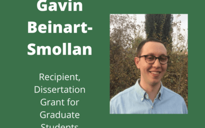 Congratulations to Gavin Beinart-Smollan, recipient of the 2022–2023 Dissertation Grant for Graduate Students