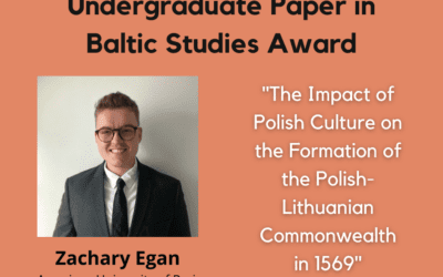 AABS Announces 2022 Winners of the Undergraduate Paper in Baltic Studies Award