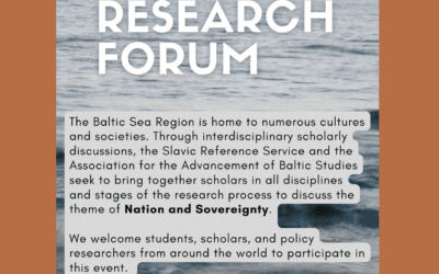 2022 Baltic Research Forum to be held October 13-14