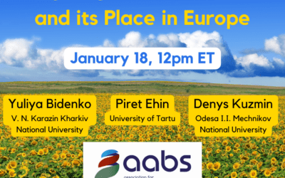 AABS to Host a Webinar on “Imagining Postwar Ukraine and its Place in Europe”