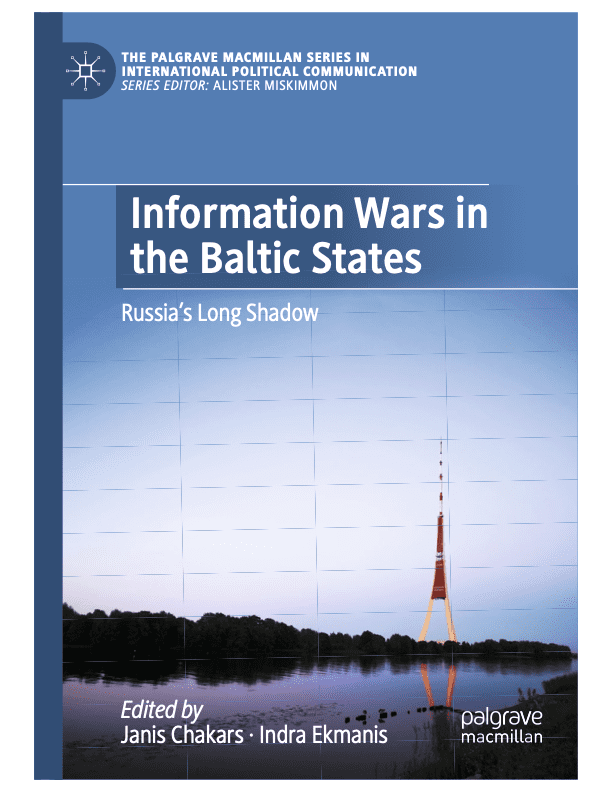 Information Wars in the Baltic States. A stark background with a prominent TV tower