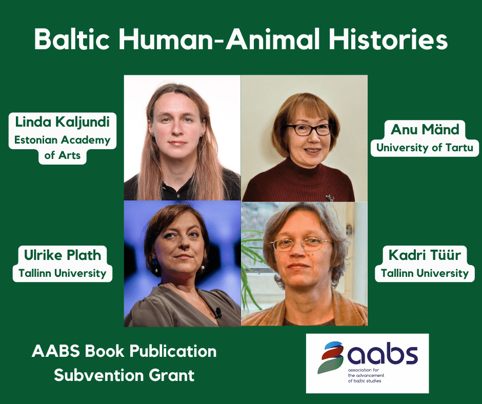 a graphic showing four women with the title Baltic Human-Animal Histories